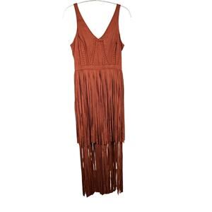 Idyllwind Suede Dress with Fringes Size S